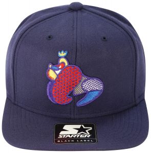 Money Pop Gorilla Snapback Cap - Navy/Navy