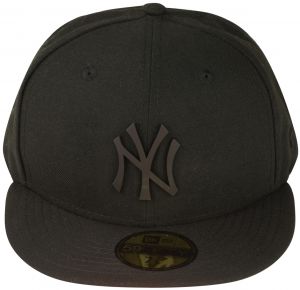New Era New York Yankees Poly Tonal Fitted Cap - Black/Black