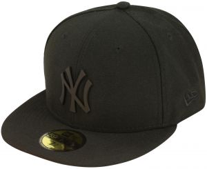 New Era New York Yankees Poly Tonal Fitted Cap - Black/Black